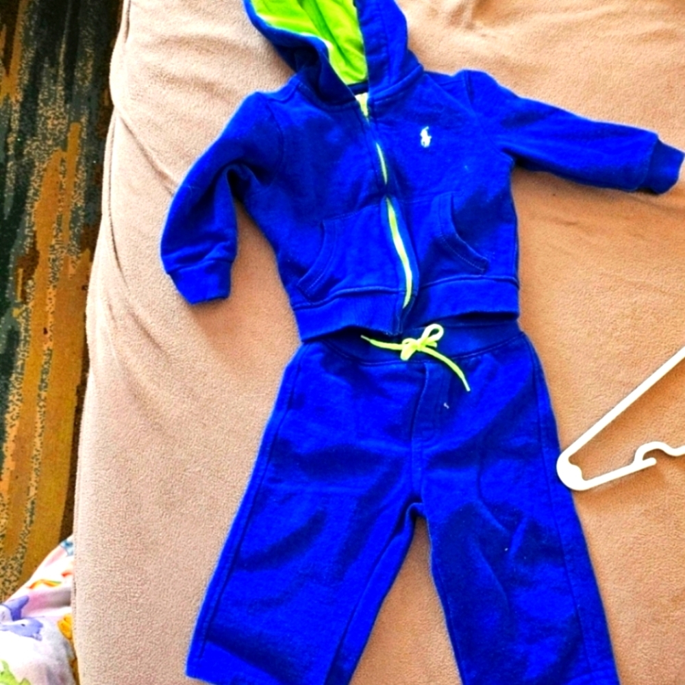 Ralph Lauren 9m sweat suit.